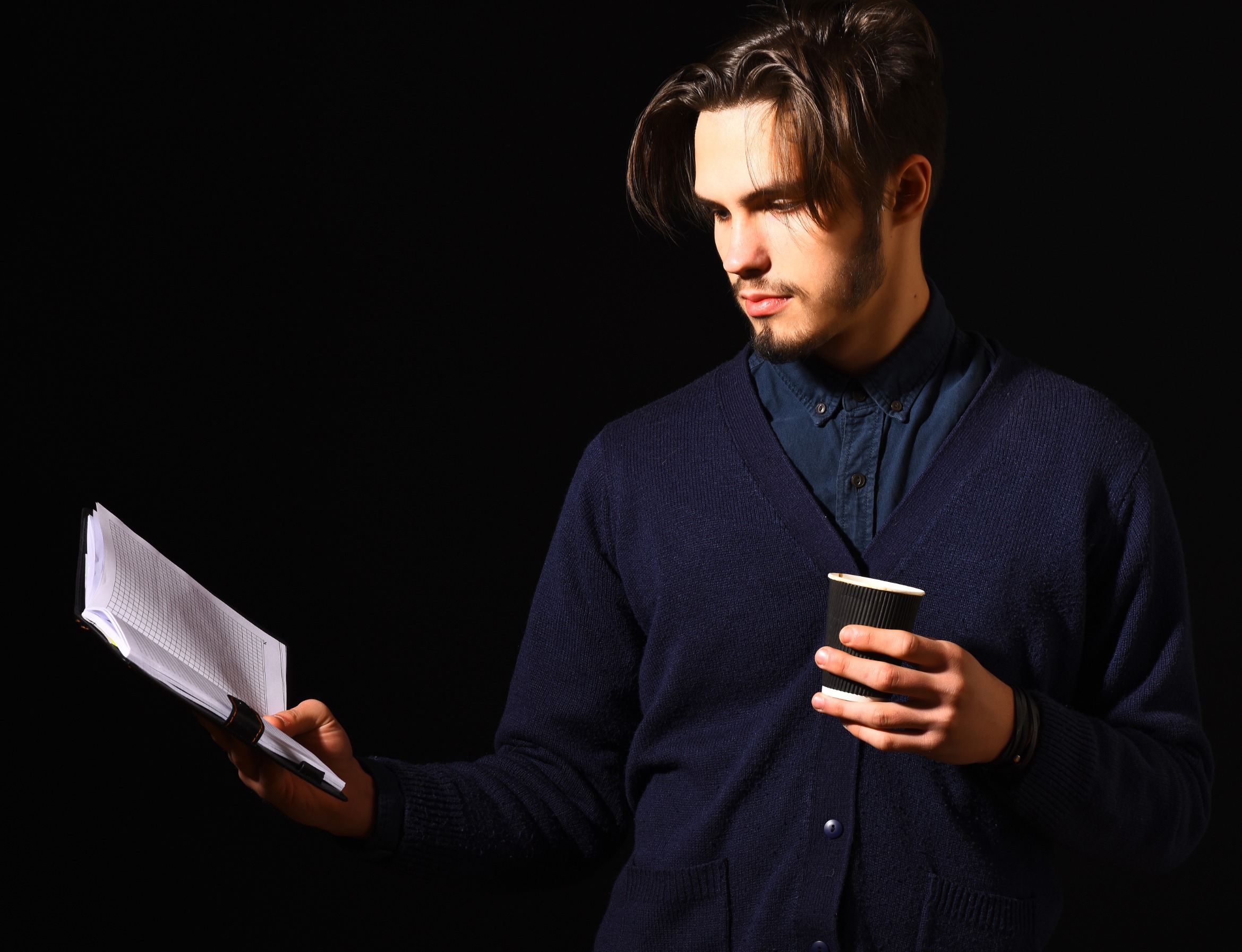 actor reading script