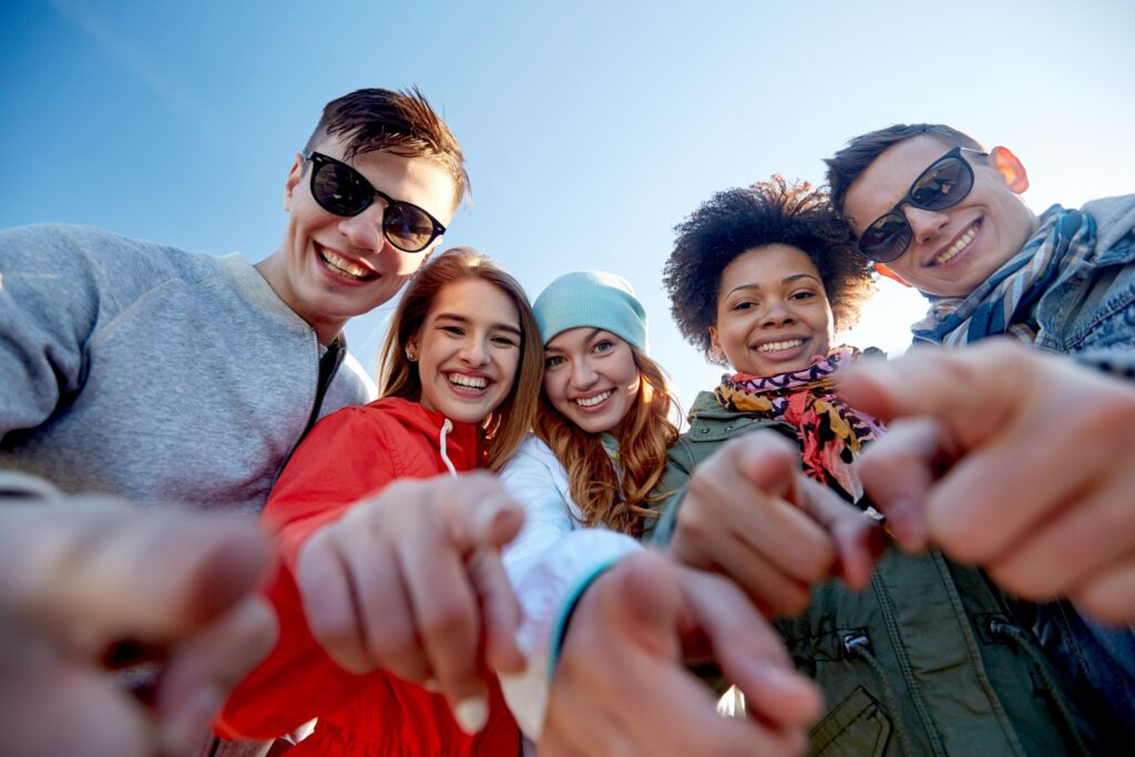 a group of young people