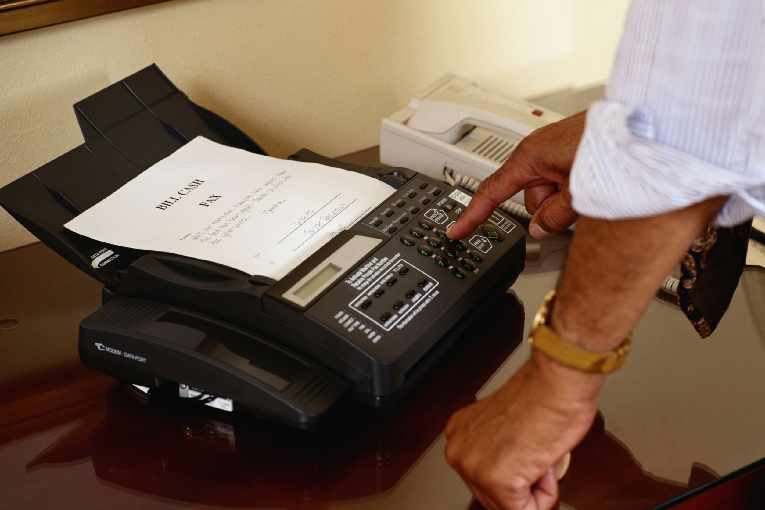 Operating a Fax Machine