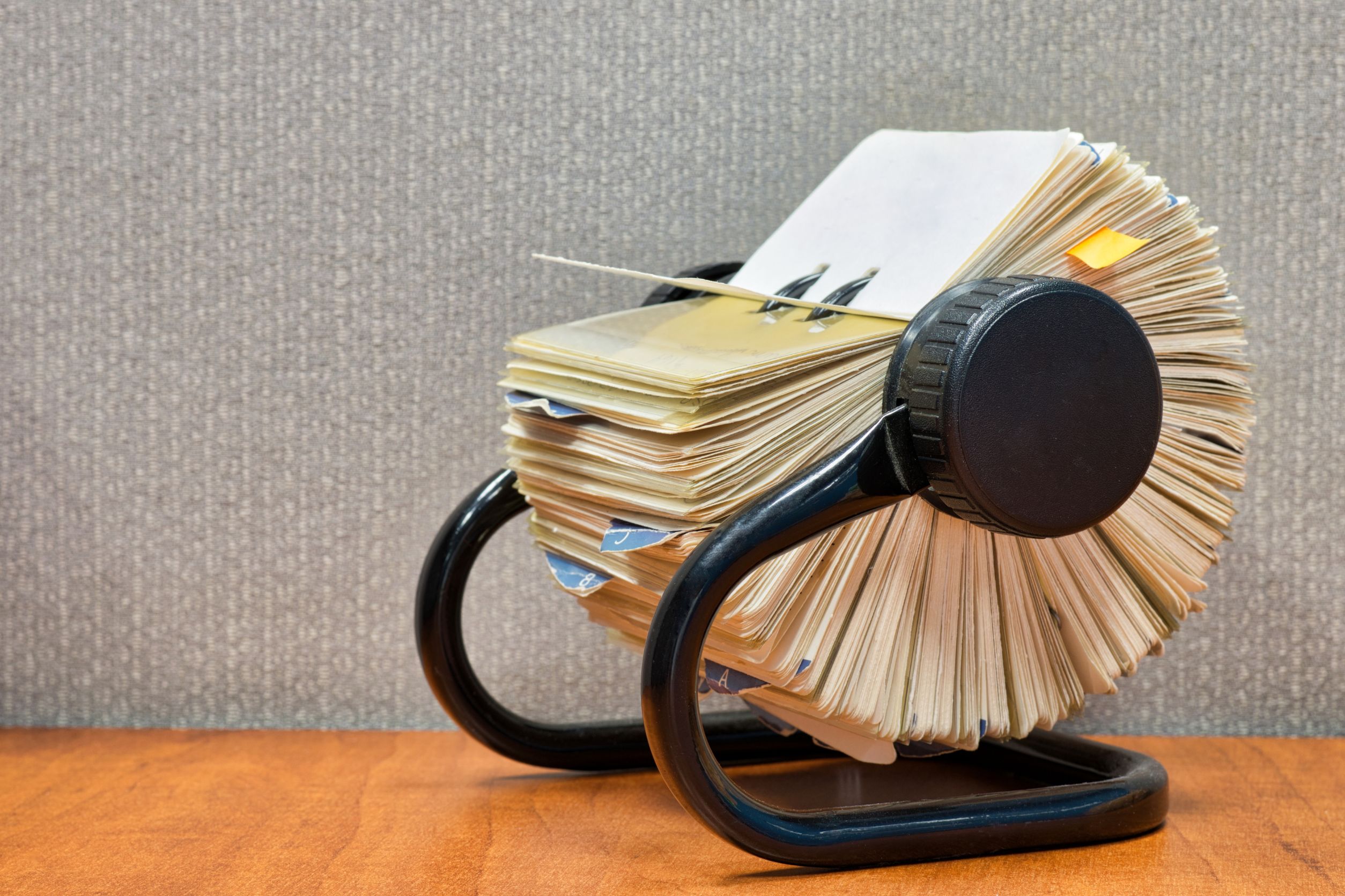 Using a Rolodex