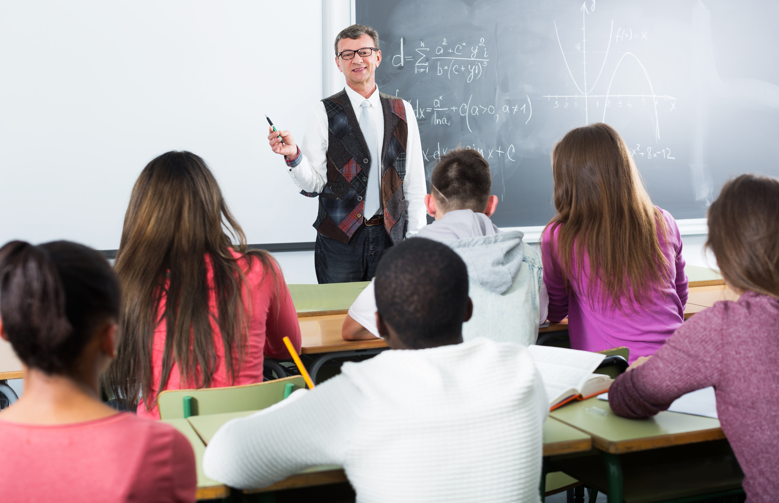 Teacher teaching a class