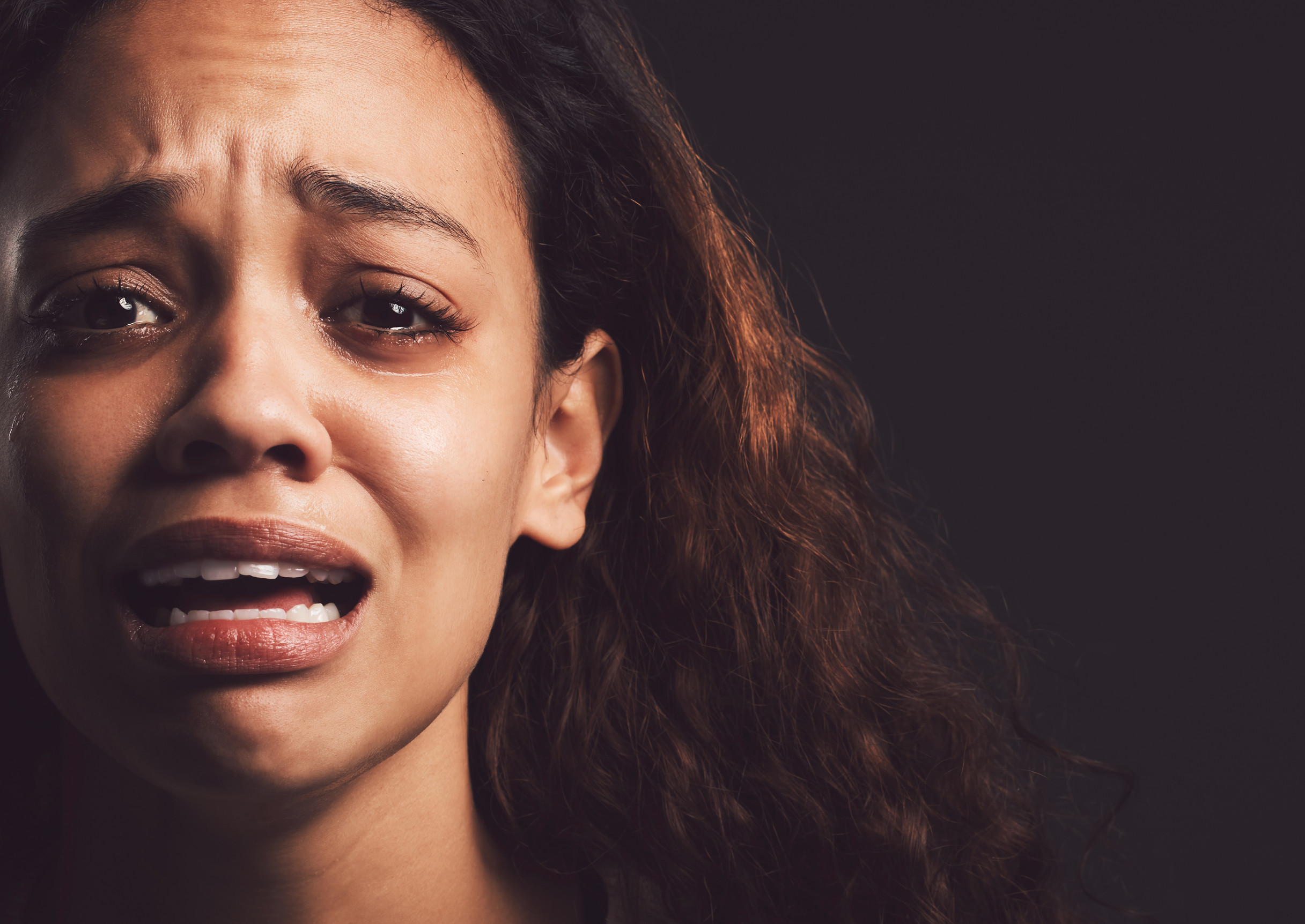 Woman crying