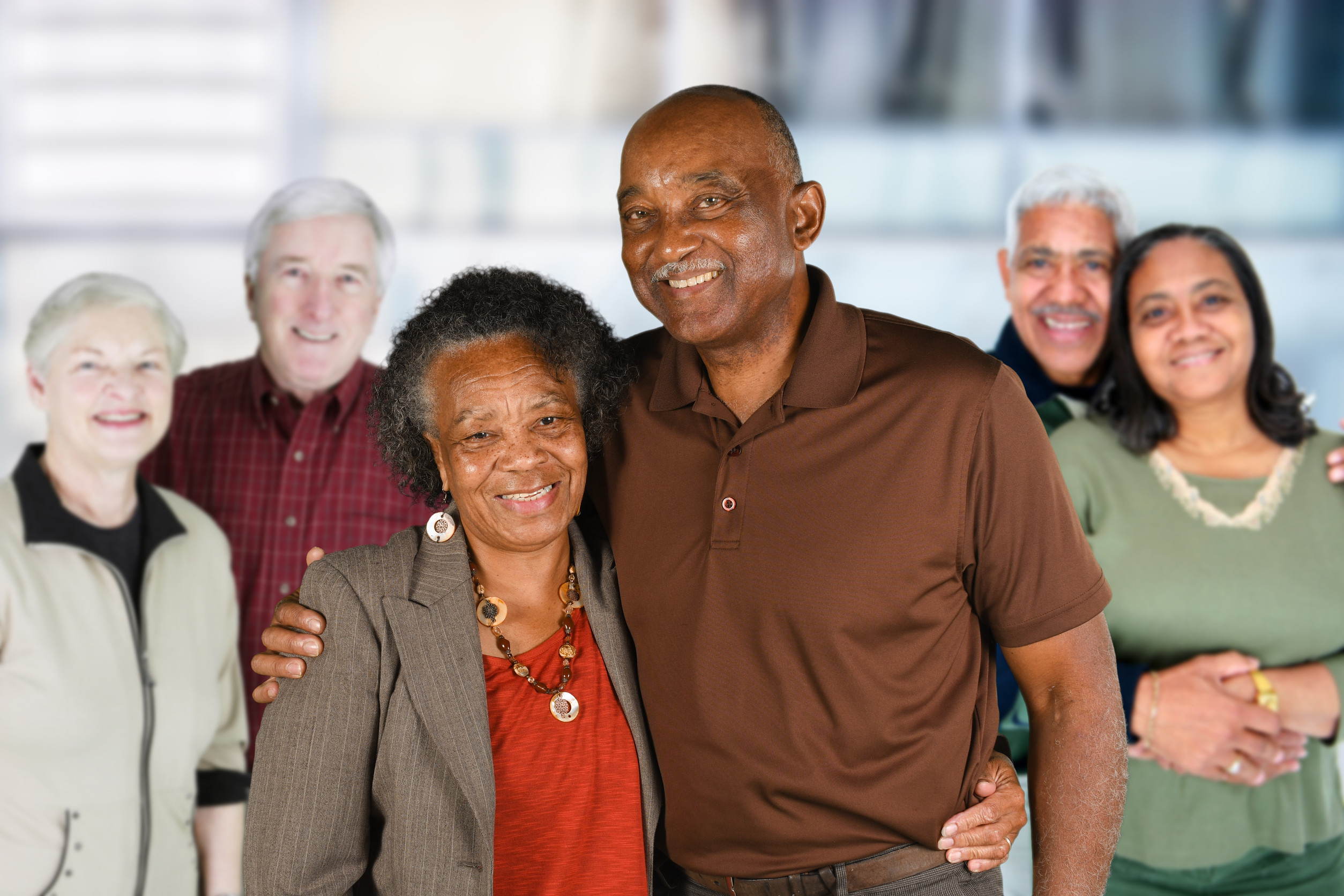 Group of Elderly Couples