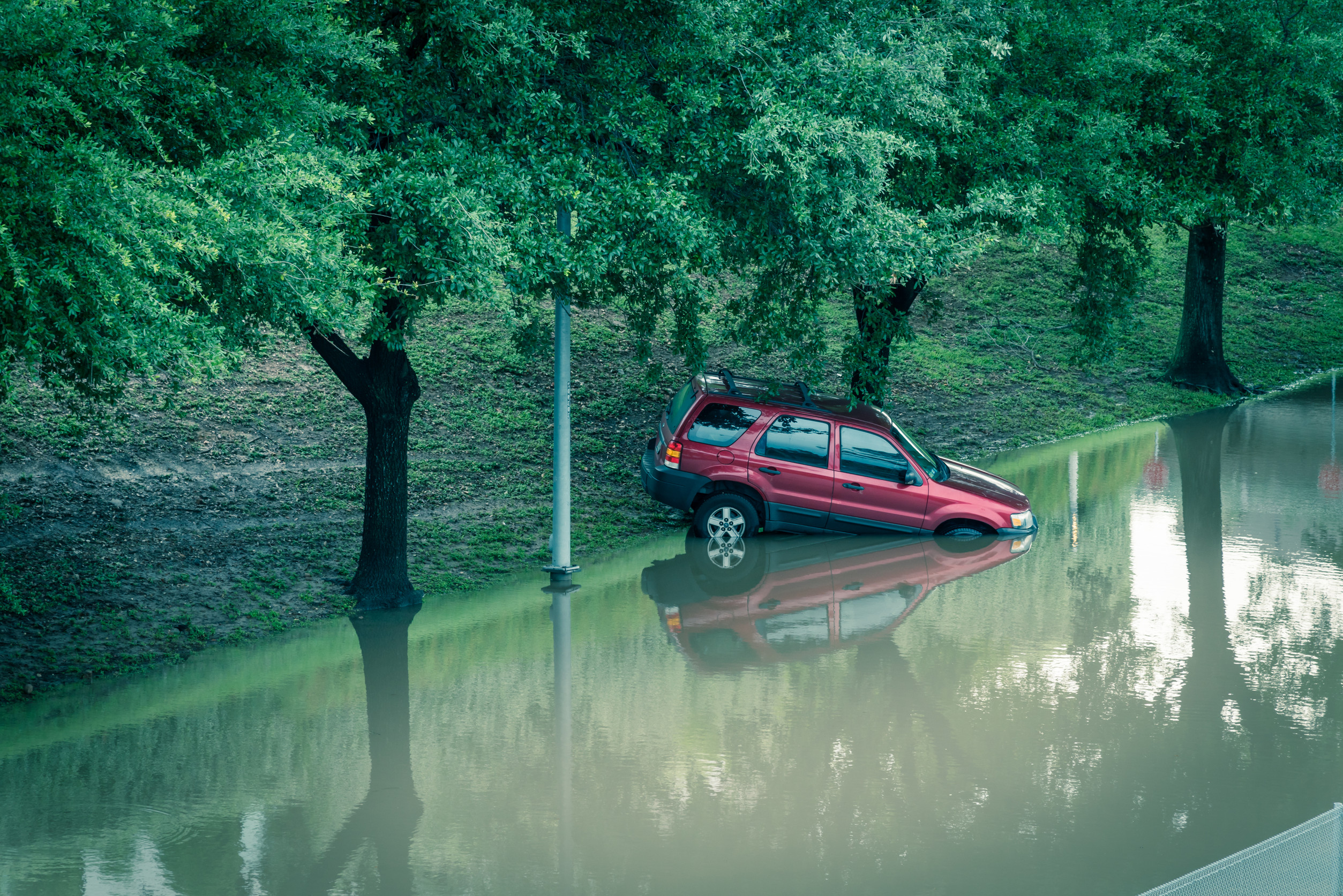 flooded vehicle