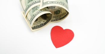 Money and a heart