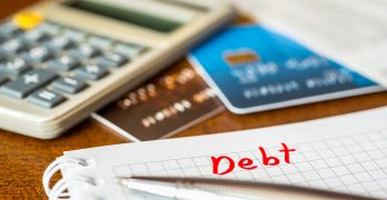 Credit cards and the word debt